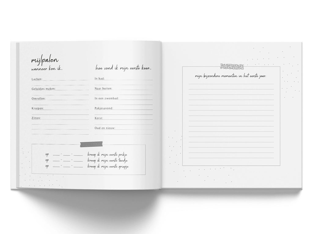 Mijn Eerste Jaar invulboek