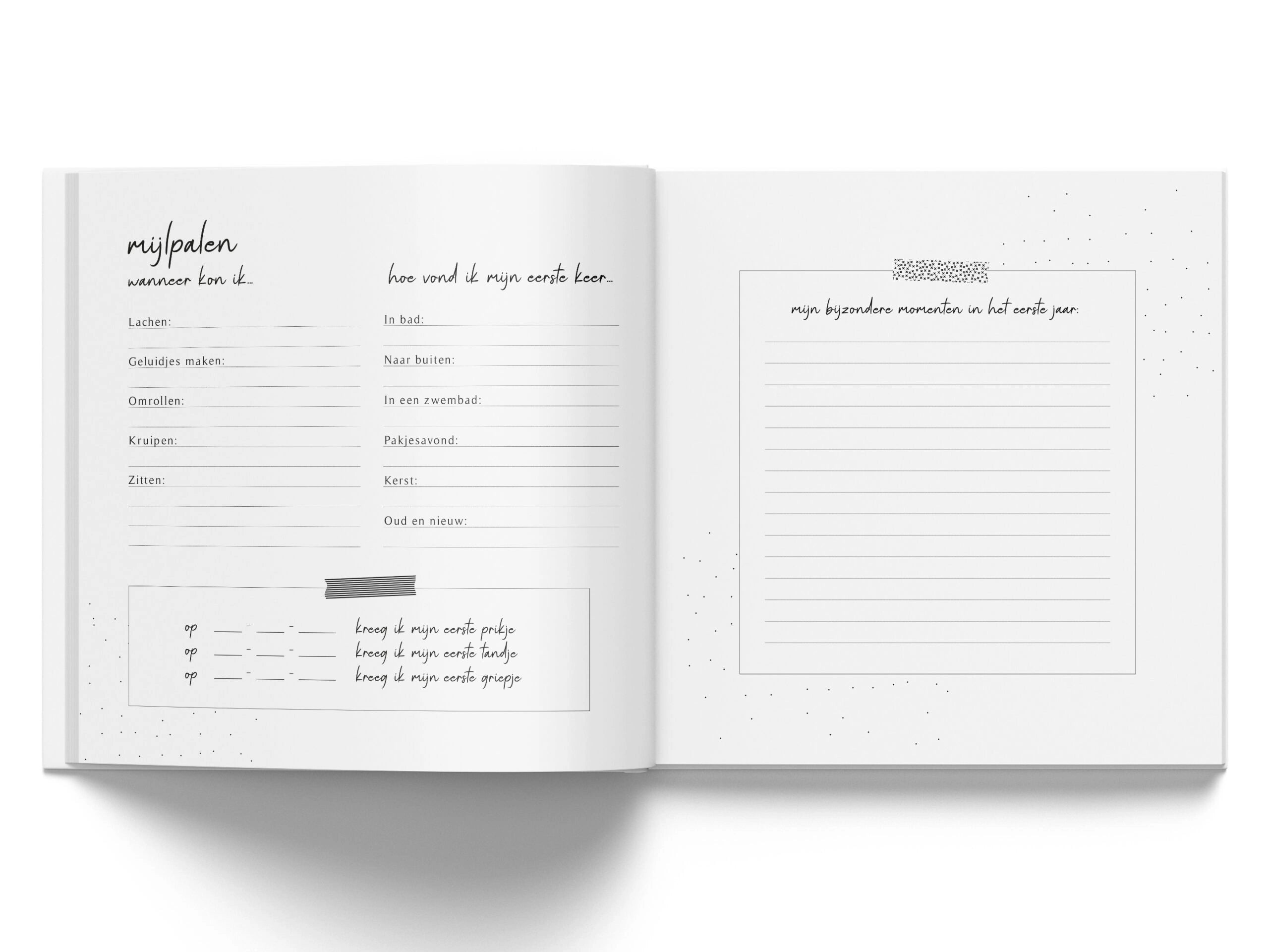 Mijn Eerste Jaar invulboek