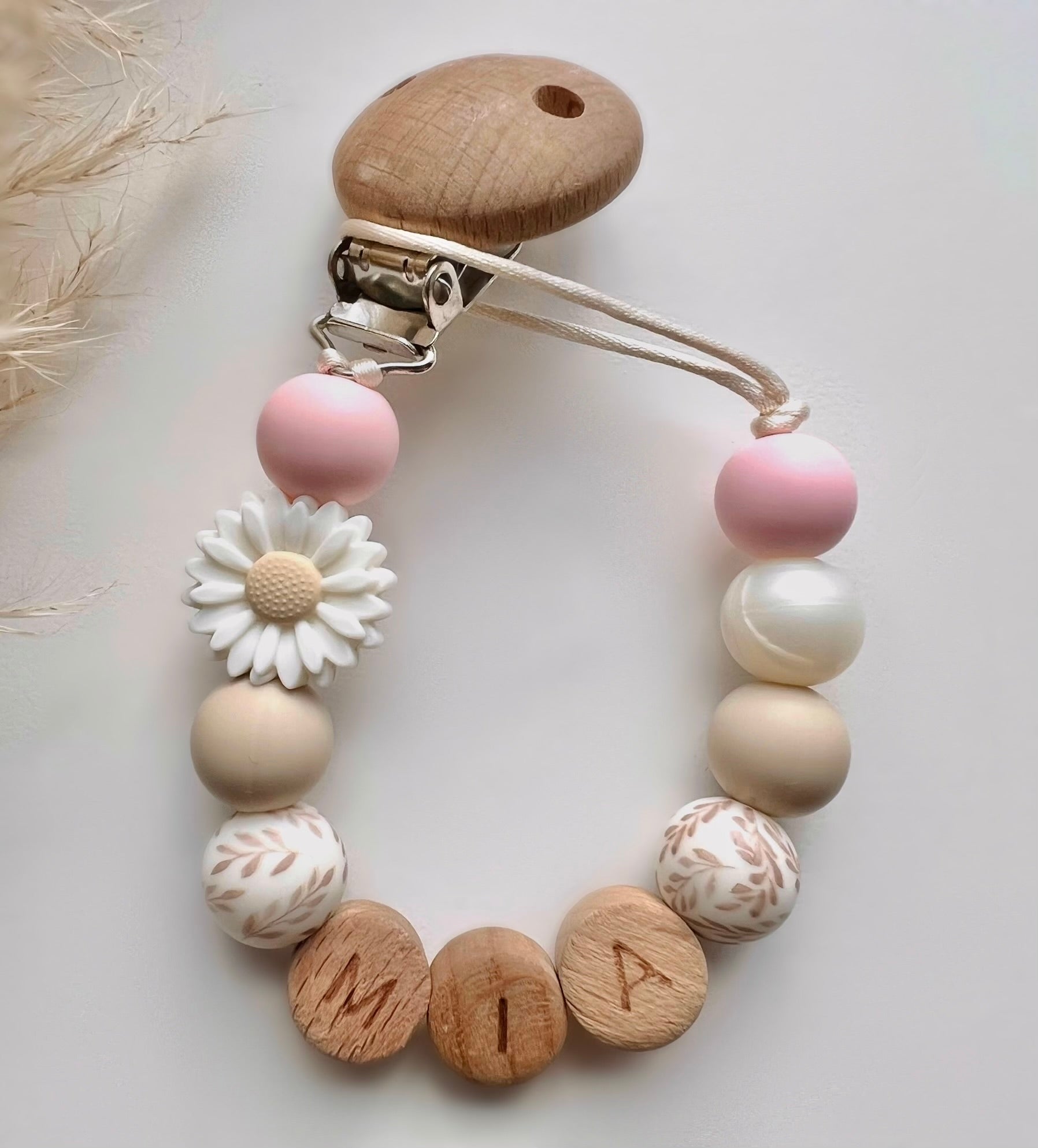 Speenkoord bloem wit